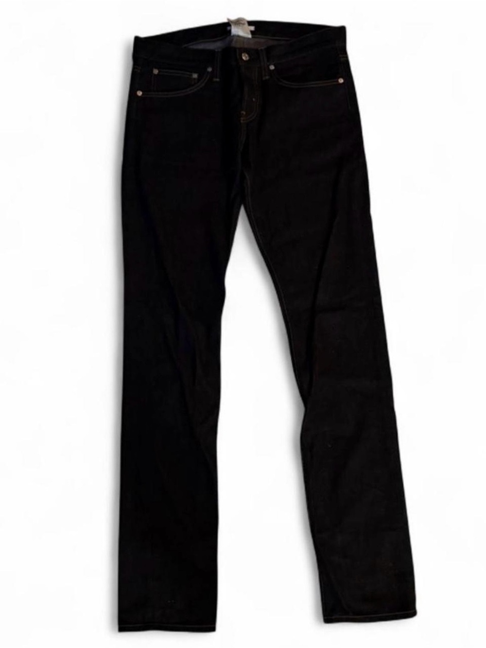 Helmut Lang archival denim with painted cuff detail